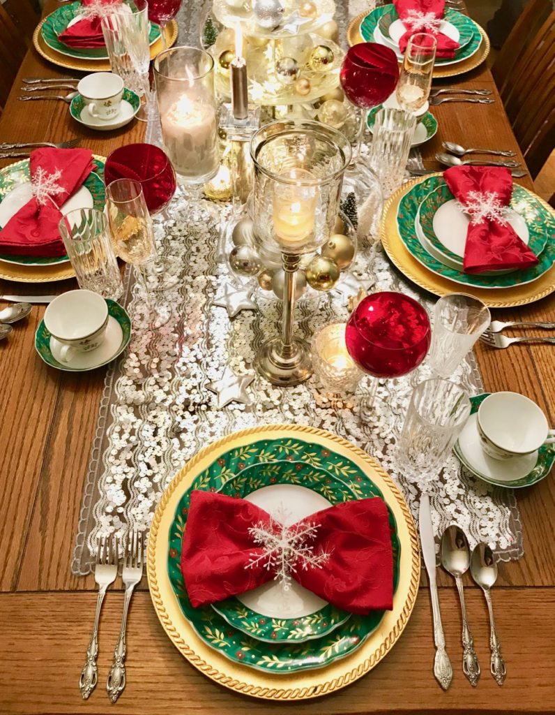 christmas table decor