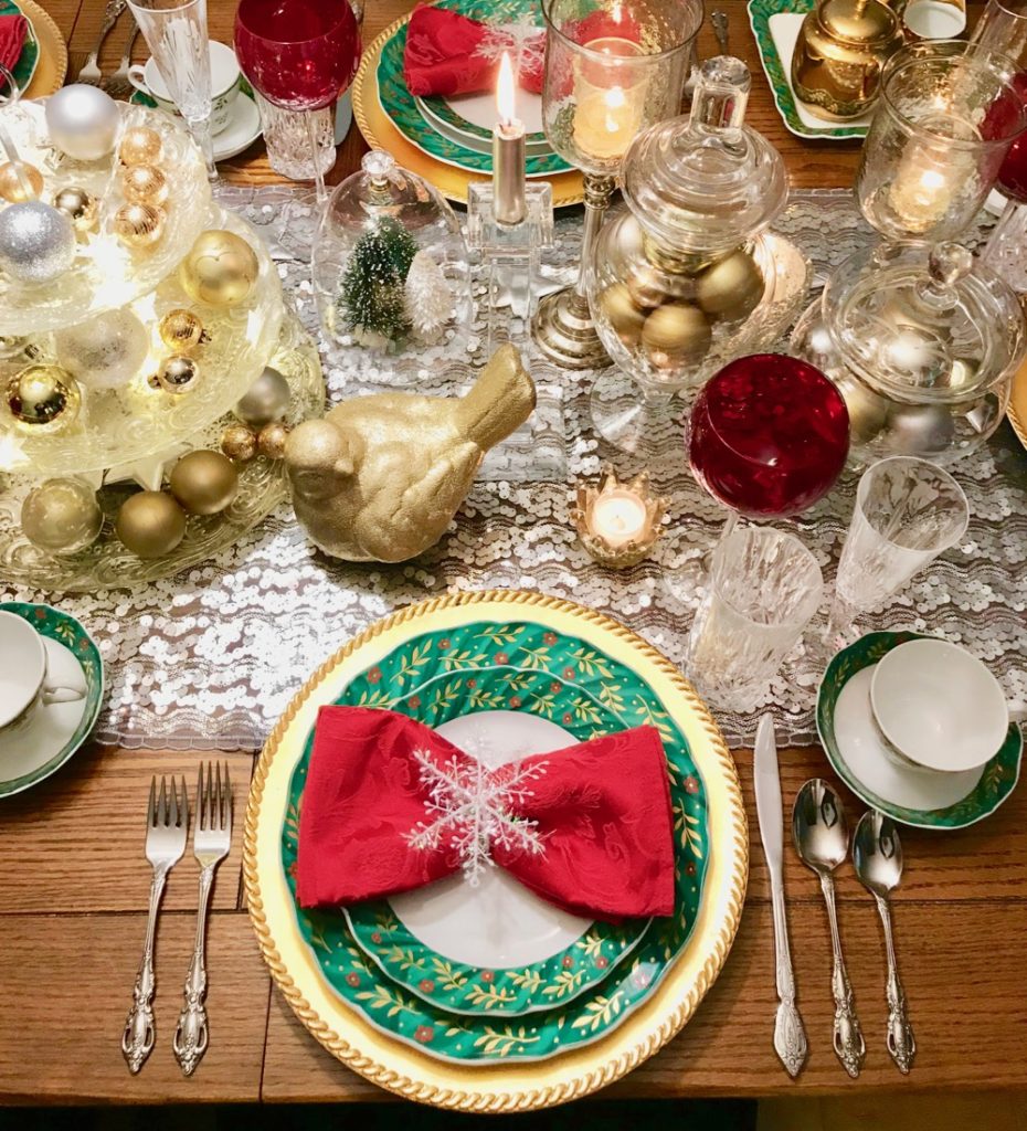 christmas table decor