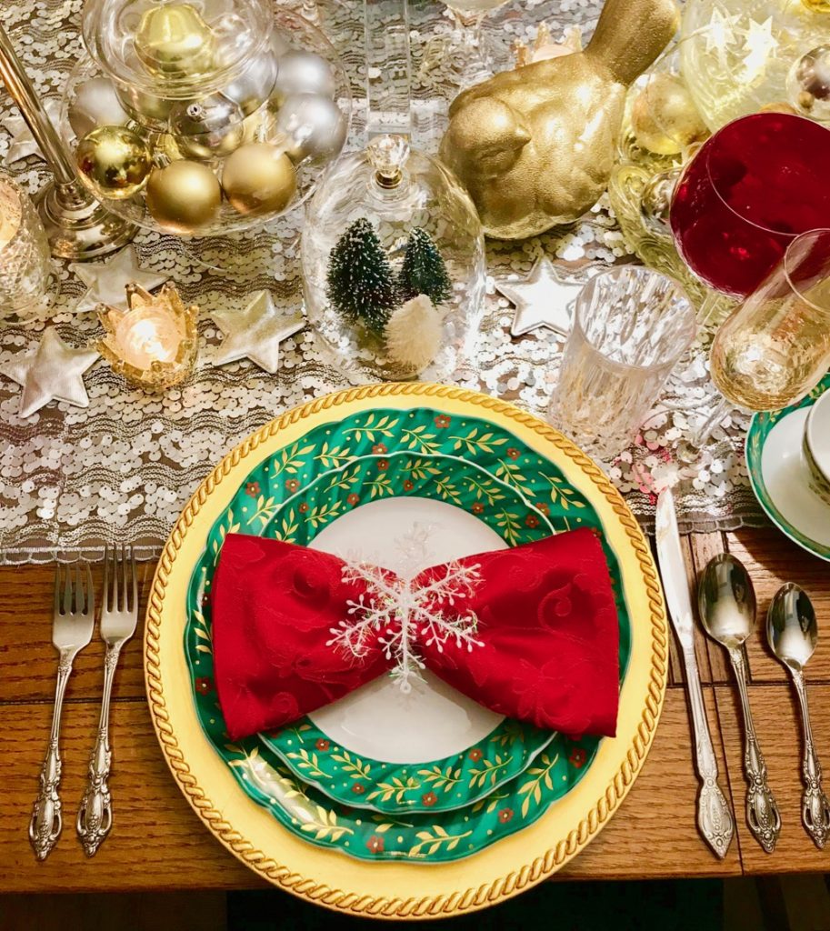 christmas table decor