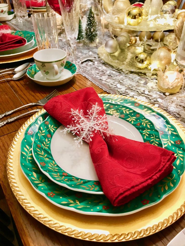 christmas table decor