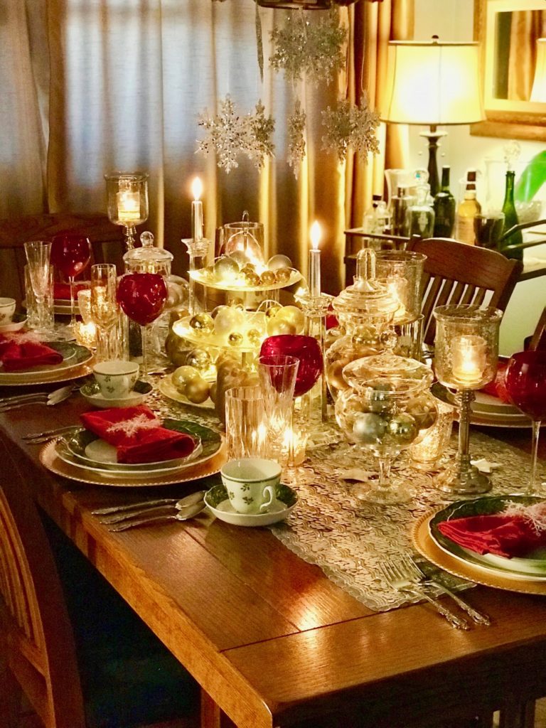 christmas table decor