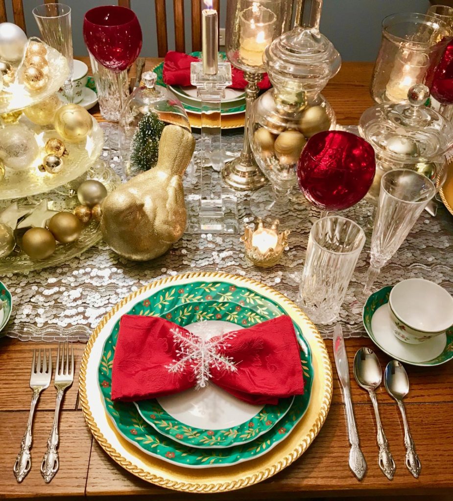 christmas table decor