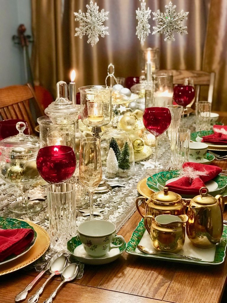 christmas table decor