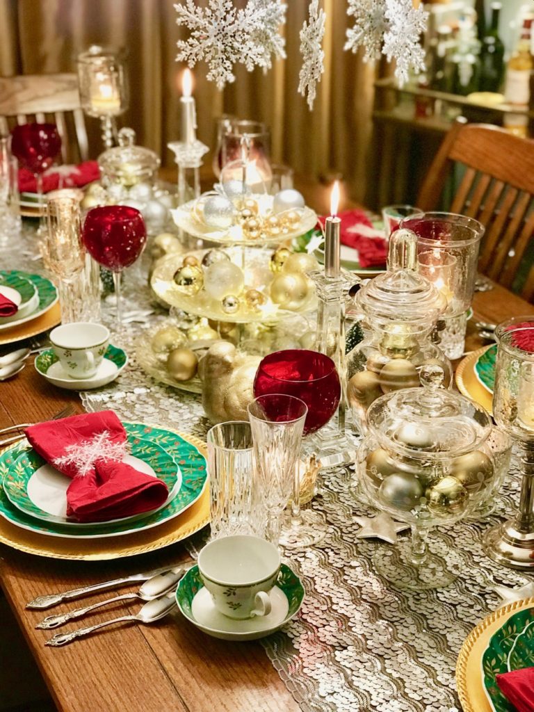 christmas table decor